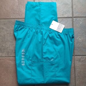 New with tags! WonderWink Womens 2X Teal Cargo Uniform Scrub Pants